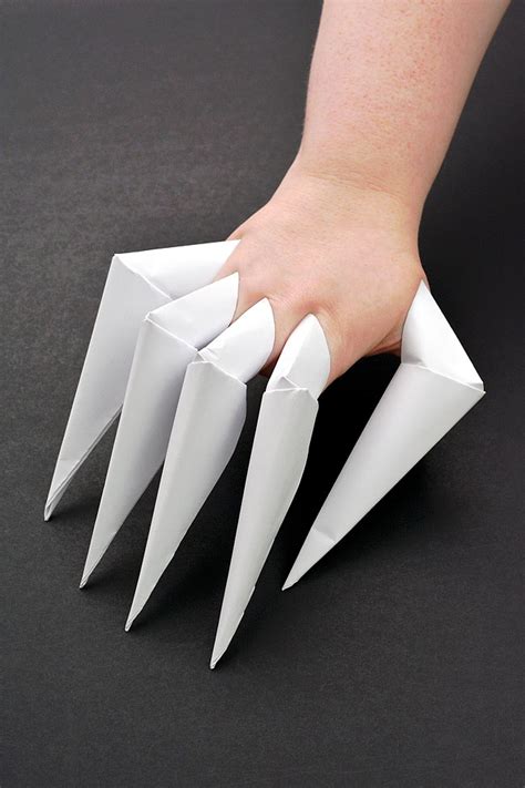 how do you make a paper claw|how to make claw origami.